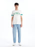 LC Waikiki Crew Neck Short Sleeve Printed Combed Cotton Men's T-shirt